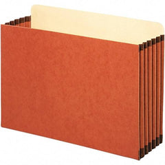 Pendaflex - 14-3/4 x 10-1/4", Legal, Redrope, 5-1/4" Expanding Wallet - Straight Tab Cut Location - Exact Tool & Supply