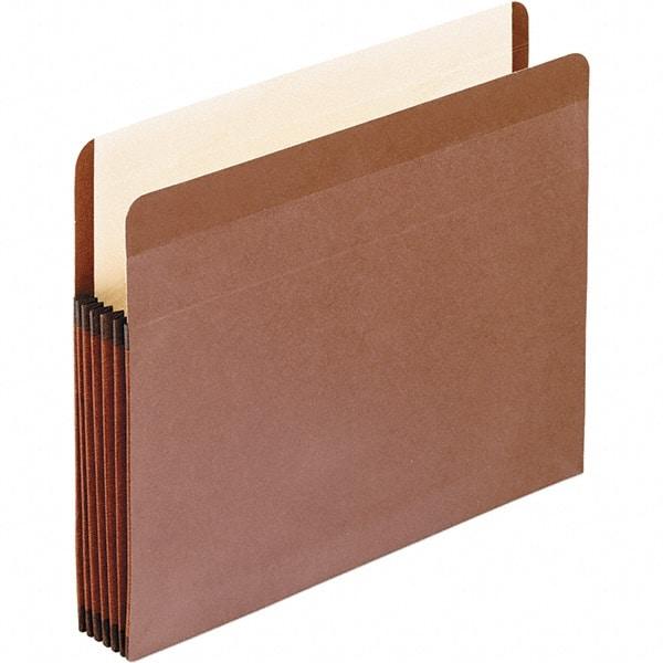Pendaflex - 14-3/4 x 9-1/2", Legal, Brown, Expandable File Folders with Drop Front & End Tab Pocket - Straight Tab Cut Location - Exact Tool & Supply
