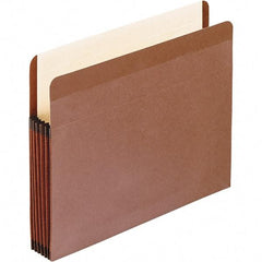 Pendaflex - 14-3/4 x 9-1/2", Legal, Brown, Expandable File Folders with Drop Front & End Tab Pocket - Straight Tab Cut Location - Exact Tool & Supply