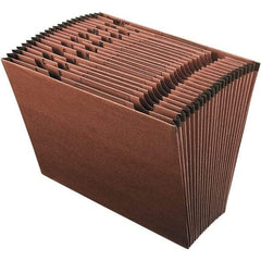 Pendaflex - 12 x 10", Letter Size, Redrope, A-Z Indexed Expanding Files - Assorted Tab Cut Location - Exact Tool & Supply