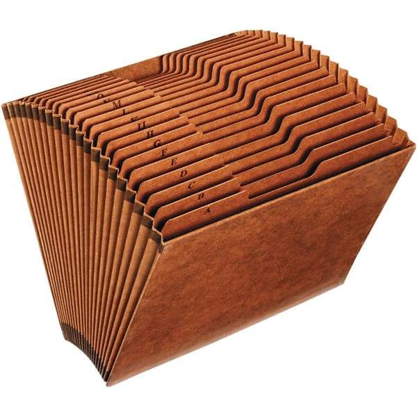 Pendaflex - 12 x 10", Letter Size, Brown, Expansion Folders - 1/3 Tab Cut Location - Exact Tool & Supply