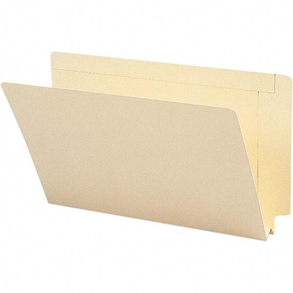 SMEAD - 15-1/4 x 9-1/2", Legal, Manila, File Folders with End Tab - 14 Point Stock, Straight Tab Cut Location - Exact Tool & Supply