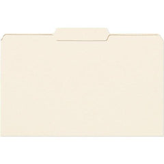 SMEAD - 14-3/4 x 9-1/2", Legal, Manila, File Folders with Top Tab - 11 Point Stock, 1/3 Tab Cut Location - Exact Tool & Supply
