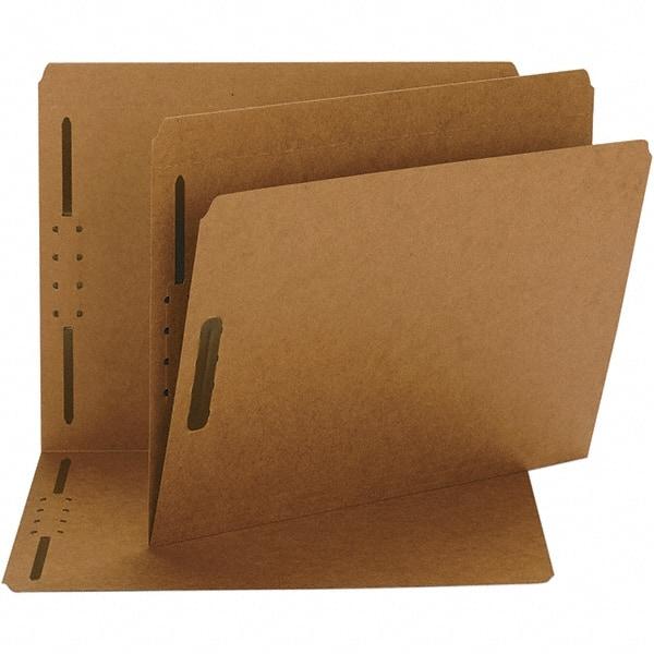 SMEAD - 11-5/8 x 9-1/2", Letter Size, Brown, File Folders with Top Tab - 11 Point Stock, Straight Tab Cut Location - Exact Tool & Supply