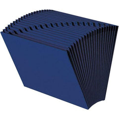SMEAD - 12 x 10", Letter Size, Navy Blue, A-Z Indexed Expanding Files - Assorted Tab Cut Location - Exact Tool & Supply