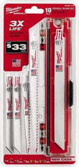 Milwaukee Tool - Reciprocating Saw Blade Sets Blade Material: Bi-Metal Minimum Blade Length (Inch): 6 - Exact Tool & Supply