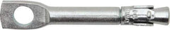 Powers Fasteners - 1/4" Diam, 1/4" Drill, 2" OAL, 1-5/8" Min Embedment Wedge Expansion Concrete Anchor - 1035 Case Hardened Steel, Zinc-Plated Finish, Tie Wire Head, Tie-Wire Drive, 1" Thread Length - Exact Tool & Supply