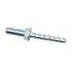 Powers Fasteners - 1/4" Diam, 1/4" Drill, 4" OAL, 1" Min Embedment Rod Hanging Anchor Concrete Anchor - 1015 Case Hardened Steel, Zinc-Plated Finish, Hex Head, Hex Drive, 1-5/8" Thread Length - Exact Tool & Supply