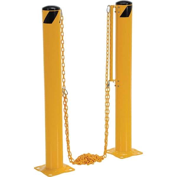 Vestil - 10.5' Long Steel Bollard - Yellow - Exact Tool & Supply