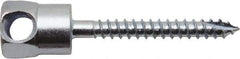 Powers Fasteners - 1/4" Zinc-Plated Steel Horizontal (Cross Drilled) Mount Threaded Rod Anchor - 1/4" Diam x 1" Long, Hex Head, 685 Lb Ultimate Pullout, For Use with Wood - Exact Tool & Supply