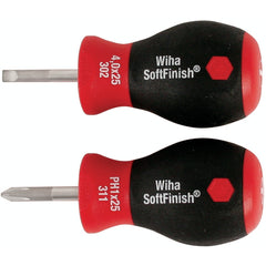 2 PC SOFTFINISH STUBBY SLOTTED/PHLP - Exact Tool & Supply