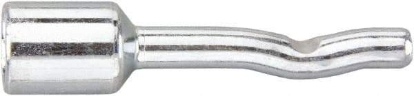 Powers Fasteners - 3/8" Diam, 1/4" Drill, 2-3/8" OAL, 3-5/8" Min Embedment Pin Anchor Concrete Anchor - 1038 Carbon Steel, Zinc-Plated Finish, Round Head, Hammer Drive, 5/8" Thread Length - Exact Tool & Supply