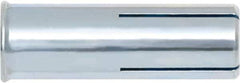 Powers Fasteners - 1/2" Diam, 5/8" Drill, 2" OAL, Drop-In Concrete Anchor - 1008 Carbon Steel, Zinc-Plated Finish, Hammer Drive, 13/16" Thread Length - Exact Tool & Supply