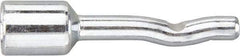 Powers Fasteners - 1/4" Diam, 3/16" Drill, 1-3/4" OAL, 3-5/8" Min Embedment Pin Anchor Concrete Anchor - 1038 Carbon Steel, Zinc-Plated Finish, Round Head, Hammer Drive, 1/2" Thread Length - Exact Tool & Supply