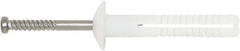Powers Fasteners - 1/4" Diam, 1/4" Drill, 1" OAL, 2" Min Embedment Hammer Drive Concrete Anchor - 304 Nylon/Stainless Steel, Flat Head, Hammer Drive - Exact Tool & Supply