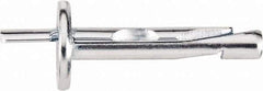 Powers Fasteners - 1/4" Diam, 6mm Drill, 1-3/8" OAL, Hammer Drive Concrete Anchor - 1008 Carbon Steel, Zinc-Plated Finish, Flat Head, Hammer Drive - Exact Tool & Supply