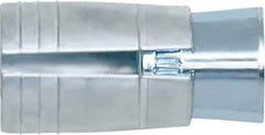 Powers Fasteners - 1/4" Diam, 3/8" Drill, 7/8" OAL, Drop-In Concrete Anchor - 304, Zamac 7 Zinc/Stainless Steel, Flange Head, Hammer Drive, 3/8" Thread Length - Exact Tool & Supply