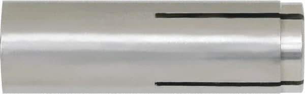 Powers Fasteners - 1/2" Diam, 5/8" Drill, 2" OAL, Drop-In Concrete Anchor - 316 Stainless Steel, Hammer Drive, 13/16" Thread Length - Exact Tool & Supply
