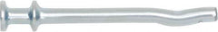 Powers Fasteners - 1/4" Diam, 1/4" Drill, 2-3/4" OAL, 1" Min Embedment Pin Anchor Concrete Anchor - 1038 Carbon Steel, Zinc-Plated Finish, Flat Head, Hammer Drive - Exact Tool & Supply