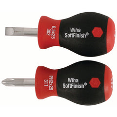 2 PC SOFTFINISH STUBBY SLOTTED/PHLP - Exact Tool & Supply