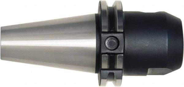 Bilz - CAT40 7/8" Shank Diam Taper Shank 7/8" Hole End Mill Holder/Adapter - 2" Nose Diam, 6" Projection, 5/8-11 Drawbar, Through-Spindle, Through-Bore & DIN Flange Coolant - Exact Tool & Supply