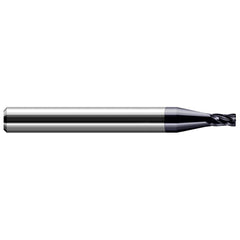 Harvey Tool - Corner Radius & Corner Chamfer End Mills; Mill Diameter (Inch): 3/32 ; Mill Diameter (Decimal Inch): 0.0930 ; End Type: Corner Radius ; Corner Radius (mm): 0.30 ; Corner Radius (Decimal Inch): 0.0120 ; Number of Flutes: 4 - Exact Tool & Supply