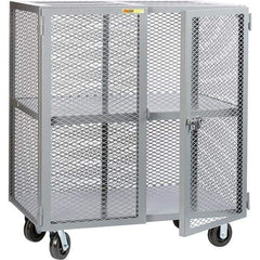 Little Giant - 1 Shelf Mobile Storage Cabinet - Steel, 61" Wide x 33" Deep x 57" High - Exact Tool & Supply