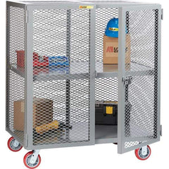Little Giant - 1 Shelf Mobile Storage Cabinet - Steel, 73" Wide x 33" Deep x 57" High - Exact Tool & Supply