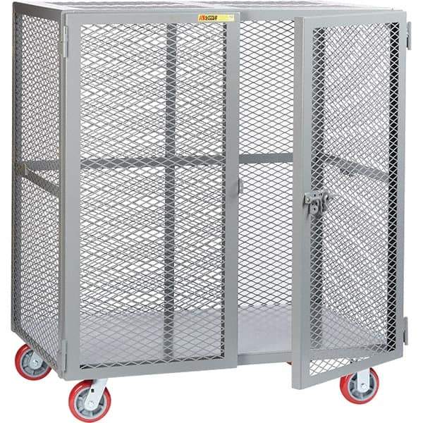 Little Giant - 1 Shelf Mobile Storage Cabinet - Steel, 73" Wide x 33" Deep x 57" High - Exact Tool & Supply