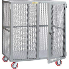 Little Giant - 1 Shelf Mobile Storage Cabinet - Steel, 49" Wide x 33" Deep x 57" High - Exact Tool & Supply