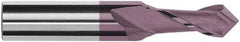 Magafor - 1.9mm Diam, 0.145" LOC, 2 Flute, 90° Point Angle, Solid Carbide Drill Mill - Hard'X Finish, 1-1/2" OAL, 0.118" Shank Diam - Exact Tool & Supply
