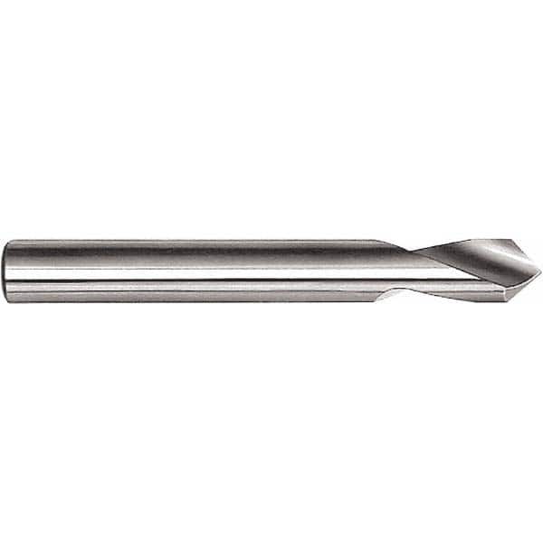 Magafor - 1/4" Body Diam, 90°, 5-1/2" OAL, High Speed Steel Spotting Drill - Exact Tool & Supply