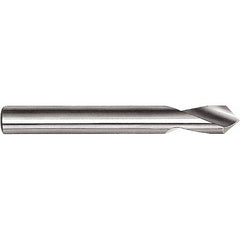 Magafor - 1/4" Body Diam, 90°, 5-1/2" OAL, High Speed Steel Spotting Drill - Exact Tool & Supply