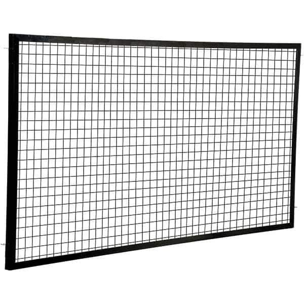 Vestil - 8' Long x 4' High, Black Hinged Door - Exact Tool & Supply