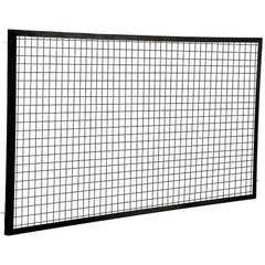 Vestil - 8' Long x 4' High, Black Hinged Door - Exact Tool & Supply