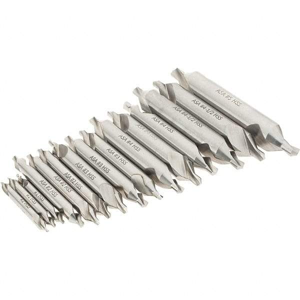 Magafor - Combination Drill & Countersink Sets Minimum Trade Size: #1 Maximum Trade Size: #5 - Exact Tool & Supply