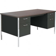 ALERA - Office Desks Type: Single Pedestal Center Draw: Yes - Exact Tool & Supply
