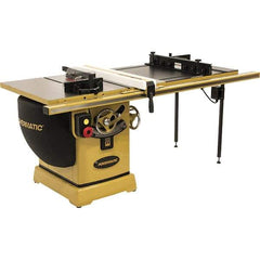 Jet - 10" Blade Diam, 5/8" Arbor Diam, 1 Phase Table Saw - 3 hp, 230 Volt, 11-1/4" Cutting Depth - Exact Tool & Supply
