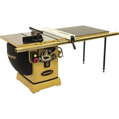 Jet - 10" Blade Diam, 5/8" Arbor Diam, 3 Phase Table Saw - 5 hp, 230/460 Volt, 11-1/4" Cutting Depth - Exact Tool & Supply