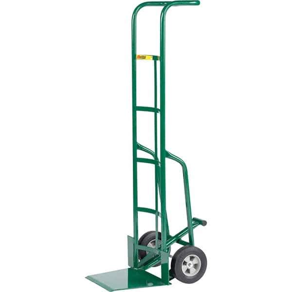 Little Giant - 800 Lb Capacity 60" OAH Hand Truck - Continuous Handle, Steel, Rubber Wheels - Exact Tool & Supply