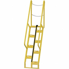 Vestil - 101-7/8" High 350 Lb Capacity 8 Step Alternating Tread Stair - Exact Tool & Supply