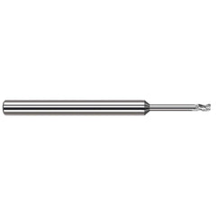 Harvey Tool - Corner Radius & Corner Chamfer End Mills; Mill Diameter (mm): 0.80 ; Mill Diameter (Inch): 1/32 ; Mill Diameter (Decimal Inch): 0.0310 ; End Type: Corner Radius ; Corner Radius (Decimal Inch): 0.0100 ; Number of Flutes: 3 - Exact Tool & Supply