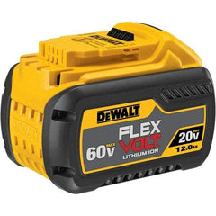 DeWALT - 60 Volt Lithium-Ion Power Tool Battery - 12 Ahr Capacity, 100 min Charge Time, Series 20/60 FLEXVOLT - Exact Tool & Supply