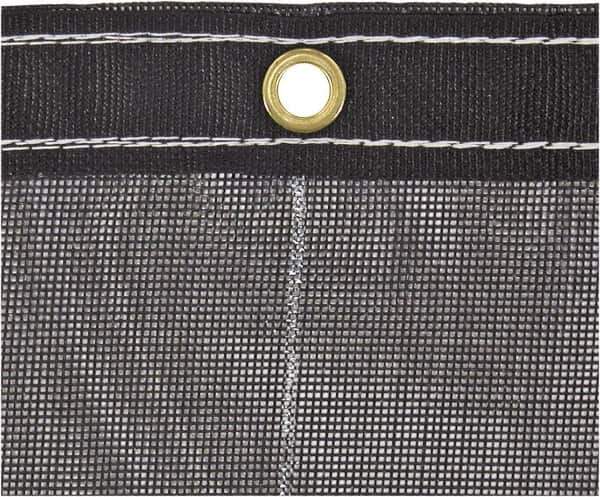 Buyers Products - 15' Long x 7' Wide Vinyl & Polyester Tarp & Dust Cover - Black, Grommet, 9 to 10 mil Thickness - Exact Tool & Supply