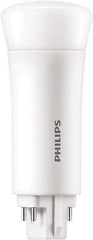 Philips - 5 Watt LED Commercial/Industrial 4 Pin Lamp - 2,700°K Color Temp, 550 Lumens, Plug-in-Vertical, 50,000 hr Avg Life - Exact Tool & Supply