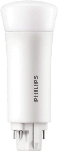 Philips - 5 Watt LED Commercial/Industrial 4 Pin Lamp - 4,000°K Color Temp, 580 Lumens, Plug-in-Horizontal, 50,000 hr Avg Life - Exact Tool & Supply