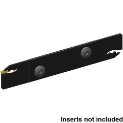 Kennametal - 32mm Blade Height, 2.4mm Blade Width, 150.25mm OAL, Neutral Cut, Double End Indexable Cut-Off Blade - 33mm Max Depth of Cut, EVBS Blade, Beyond Evolution Series - Exact Tool & Supply