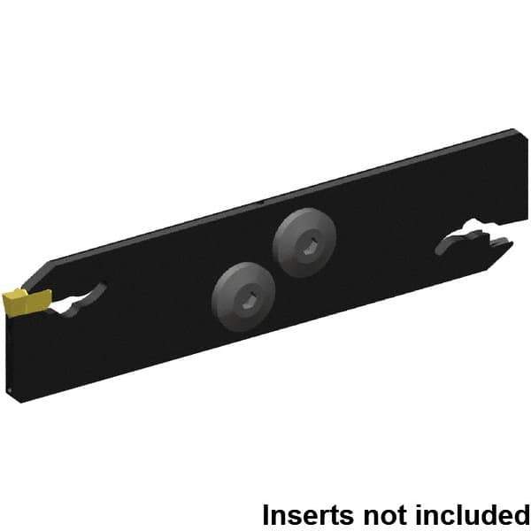 Kennametal - 32mm Blade Height, 4.4mm Blade Width, 150.25mm OAL, Neutral Cut, Double End Indexable Cut-Off Blade - 60mm Max Depth of Cut, EVBS Blade, Beyond Evolution Series - Exact Tool & Supply