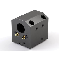 Global CNC Industries - Turret & VDI Tool Holders; Type: Haas ID Block ; Clamping System: 73mm X 70mm ; Tool Axis: ID ; Through Coolant: Yes ; Additional Information: 4 Mounting Holes - Exact Tool & Supply