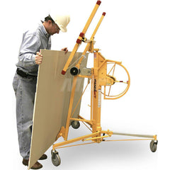 PanelLift - Panel Lifts; LiftType: Drywall ; Drive Type: Hand Crank ; Maximum Height: 173 (Inch); Panel Size: 4x16 ; Load Capacity: 200 ; Material: Steel - Exact Tool & Supply